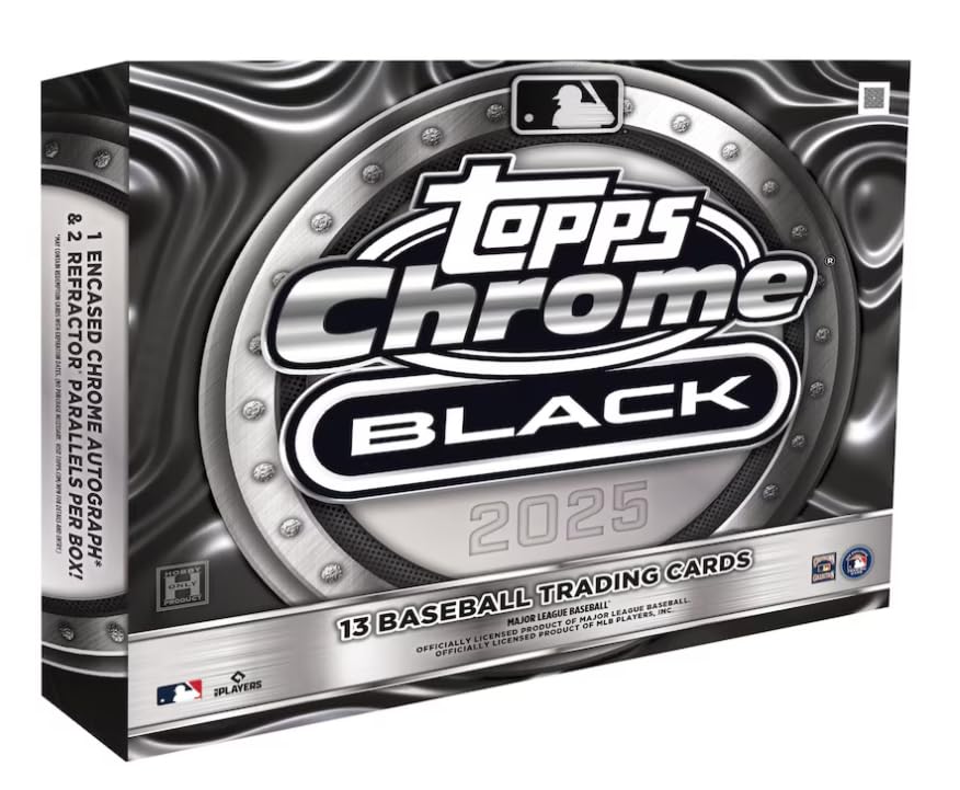 Amazon.com: 2025 Topps Chrome Black Baseball Sealed Hobby Box (1